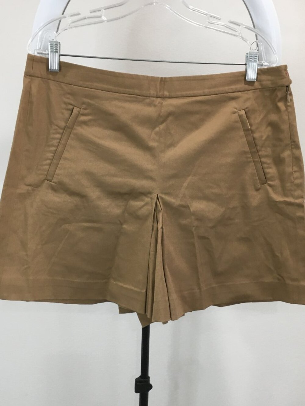 RALPH LAUREN GOLF Brown Zip Pockets Logo Hardware Activewear Chino Shorts